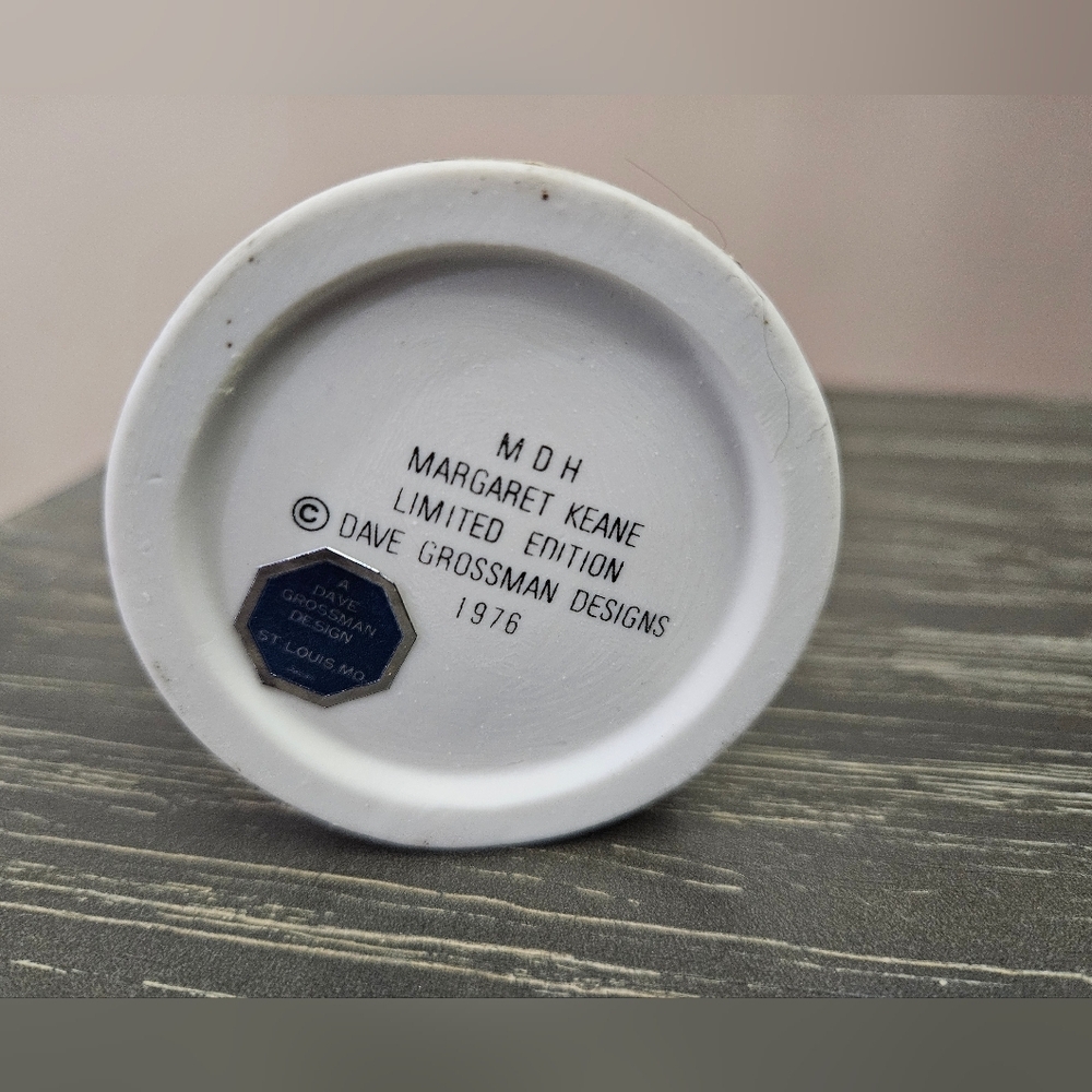 Vintage Margaret Keane Big Eyed Girl MDH 1976 Balloon Girl Figurine Japan - Picture 6 of 7